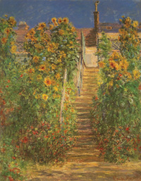 Claude Monet's L'Escalier a Vetheuil