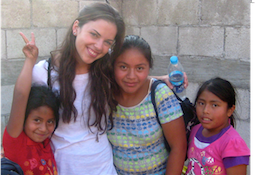 Laura Zappia and children in Guatemala