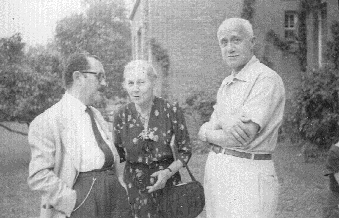 With Spanish scholar Luis Baralt 1949