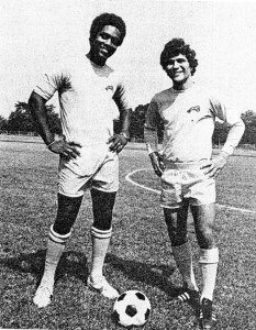 Manny Matos and Carl McDonald '74 Soccer Captains