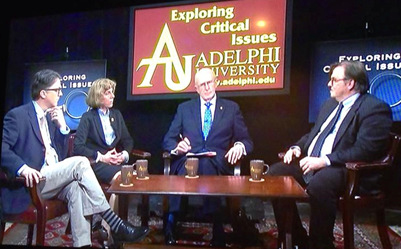 Professor Axelrod was a panelist on the episode “Threats of War and Challenges of Peace,” part of Adelphi president Robert Scott’s T.V. program, “Exploring Critical Issues.”